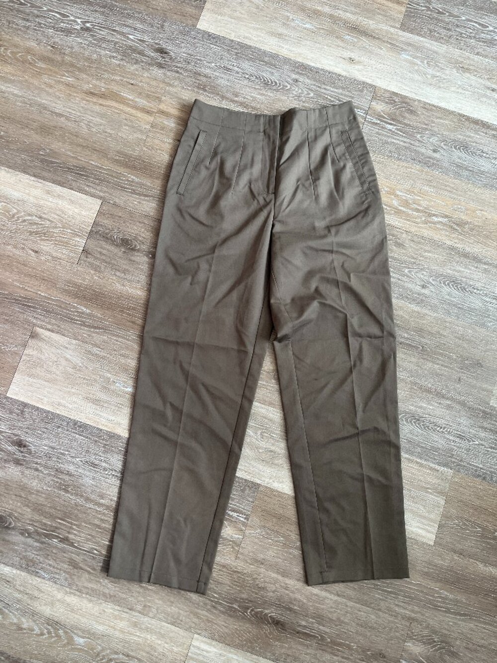 Olive Green Fitted Slacks
